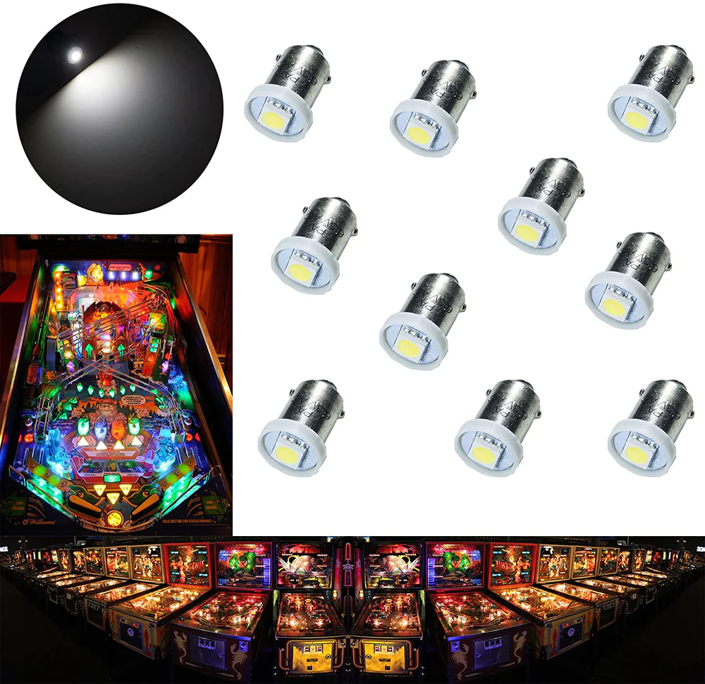 #44/#47 BA9S Pinball LED Bulbs – 6.3V AC/DC OEM | HYUGA - Image 13