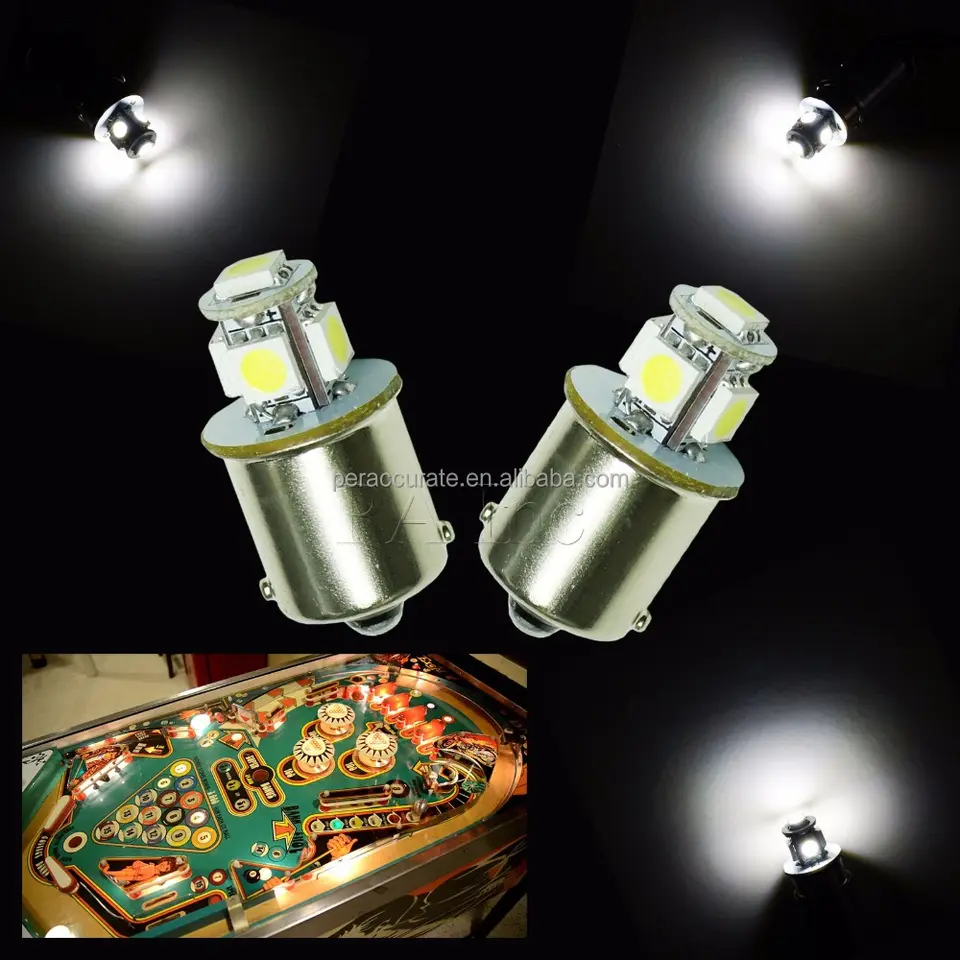 PA For Pinball Game Machine 1156 Ba15s 5SMD 5050 LED Dashboard Light Lamp Bulb Colors 6.3V AC/DC - Image 4
