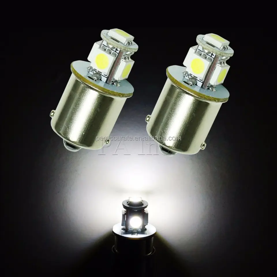 PA For Pinball Game Machine 1156 Ba15s 5SMD 5050 LED Dashboard Light Lamp Bulb Colors 6.3V AC/DC