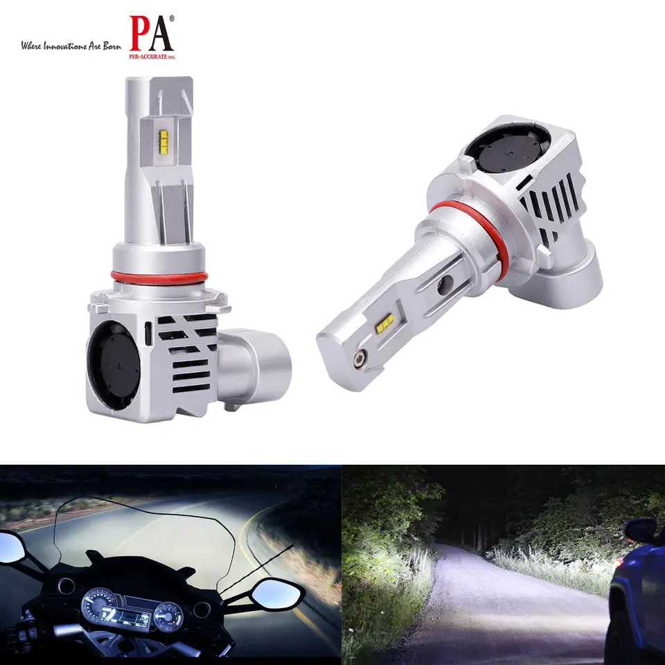 PA M3 9005 HB3 OEM Size LED Headlight 6000 LM 50W Plug and Play White - Image 4