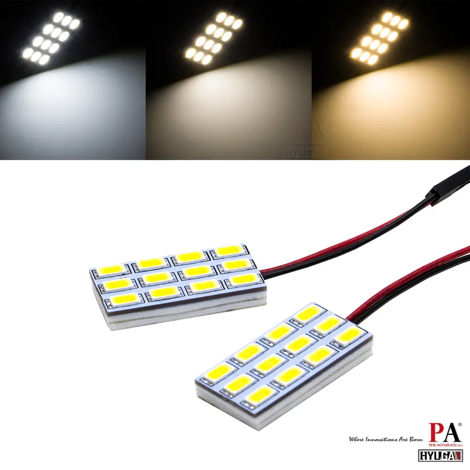 PA Board light 15SMD 2835 12V DC White High brightness for Car Automotive interior Dome Trunk Lamp Bulb - Image 8