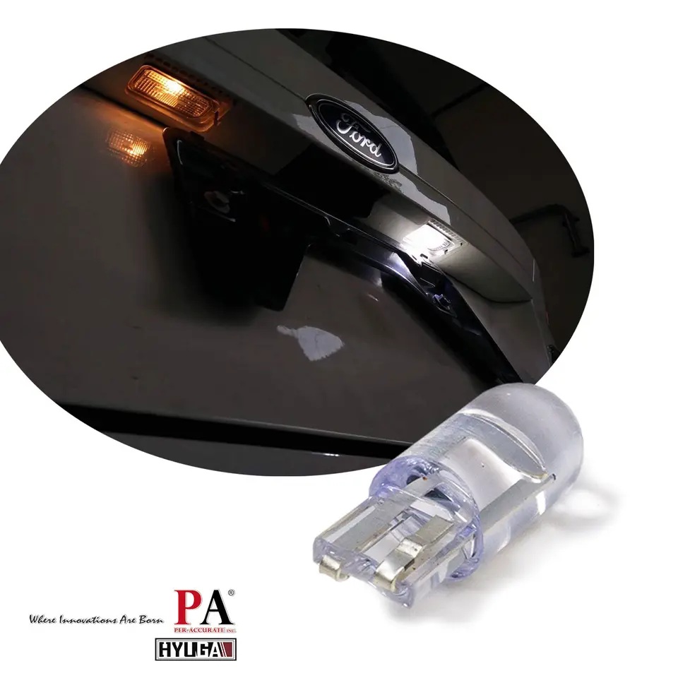 T10 LED Vehicle reversing light bulb 12V 194 168 W5W COB Glass White 6000K LED Instrument Lamp White HYUGA - Image 3