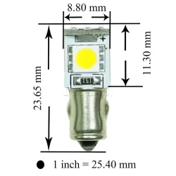 Ba7s 2 5050 + 3 3014 SMD LED For Car Auto Motorcycle Interior Dashboard Warning Switch Light Lamp Bulb
