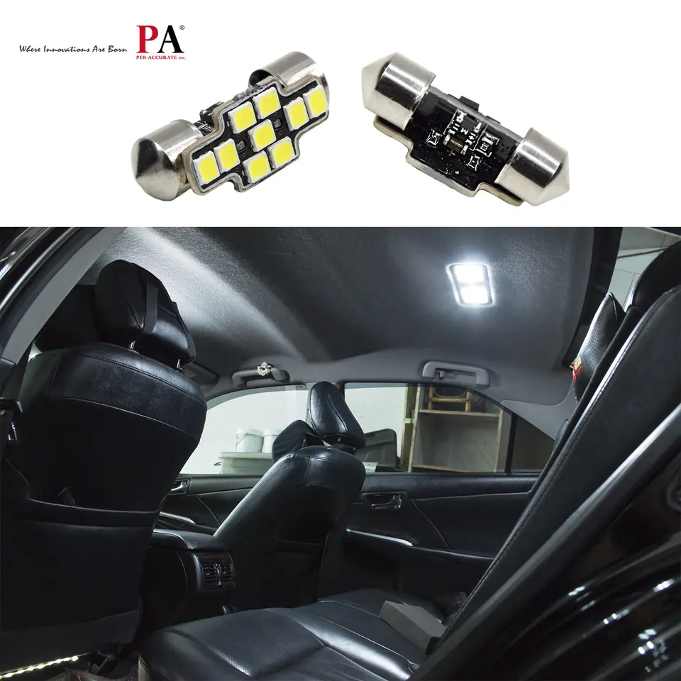 PA Auto CANBUS Interior Light 28mm 31mm Festoon 2835 9SMD LED 12-60V 365LM NO GHOST White for Car Dome License Plate Lamp - Image 6