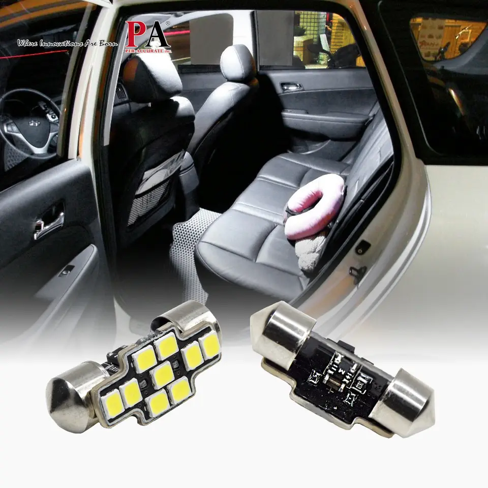 PA Auto CANBUS Interior Light 28mm 31mm Festoon 2835 9SMD LED 12-60V 365LM NO GHOST White for Car Dome License Plate Lamp - Image 5