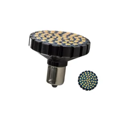 48SMD 2835 Motorcycle LED Bulb 1156 Ba15s High Brightness Turn Signal Blinker Light Amber (Yellow) for HARLEY