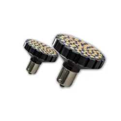 48SMD 2835 Motorcycle LED Bulb 1156 Ba15s High Brightness Turn Signal Blinker Light Amber (Yellow) for HARLEY