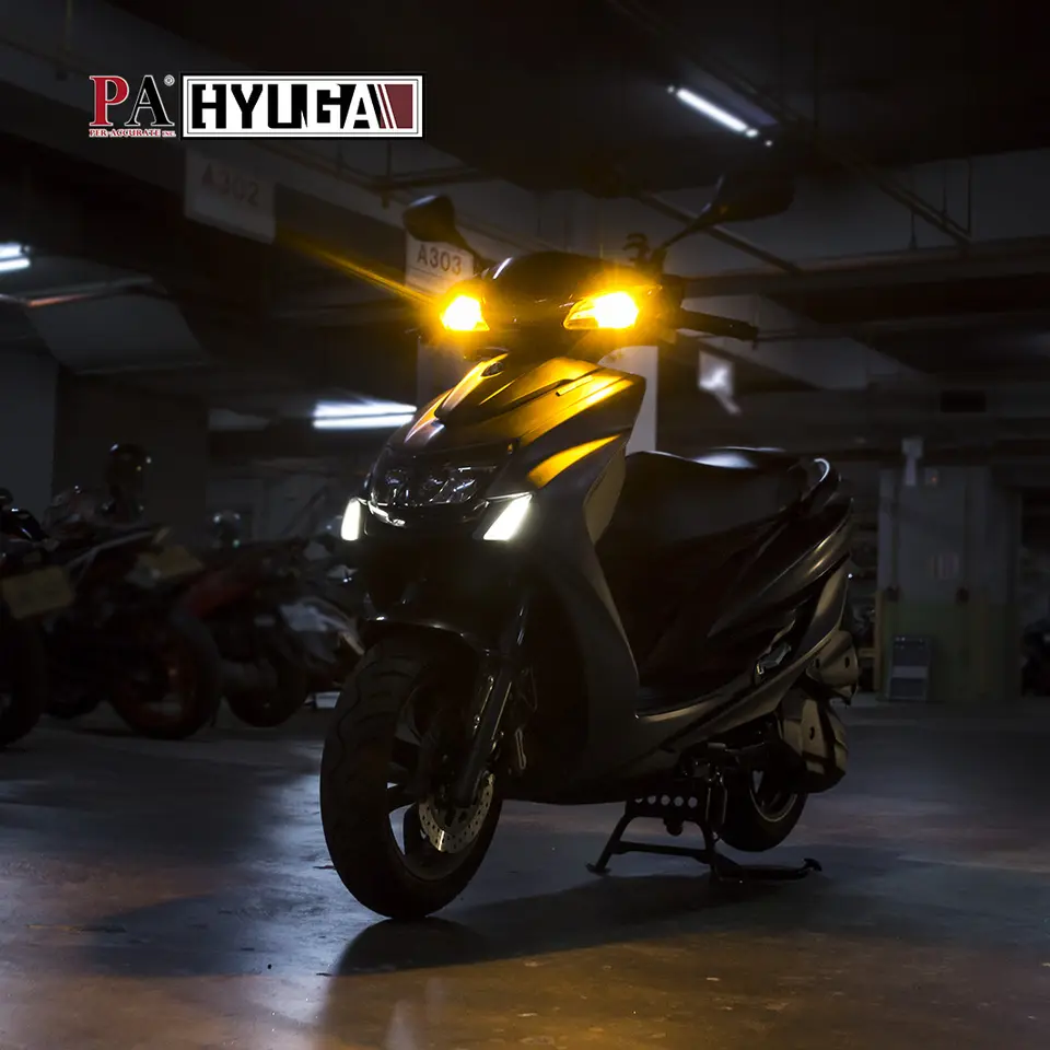 Canbus Error Free 1156 BA15S 22SMD 2835 Amber 940LM 12V High Power Turn Signal LED for Motorcycle Scooter Y-22 HYUGA:圖片 5