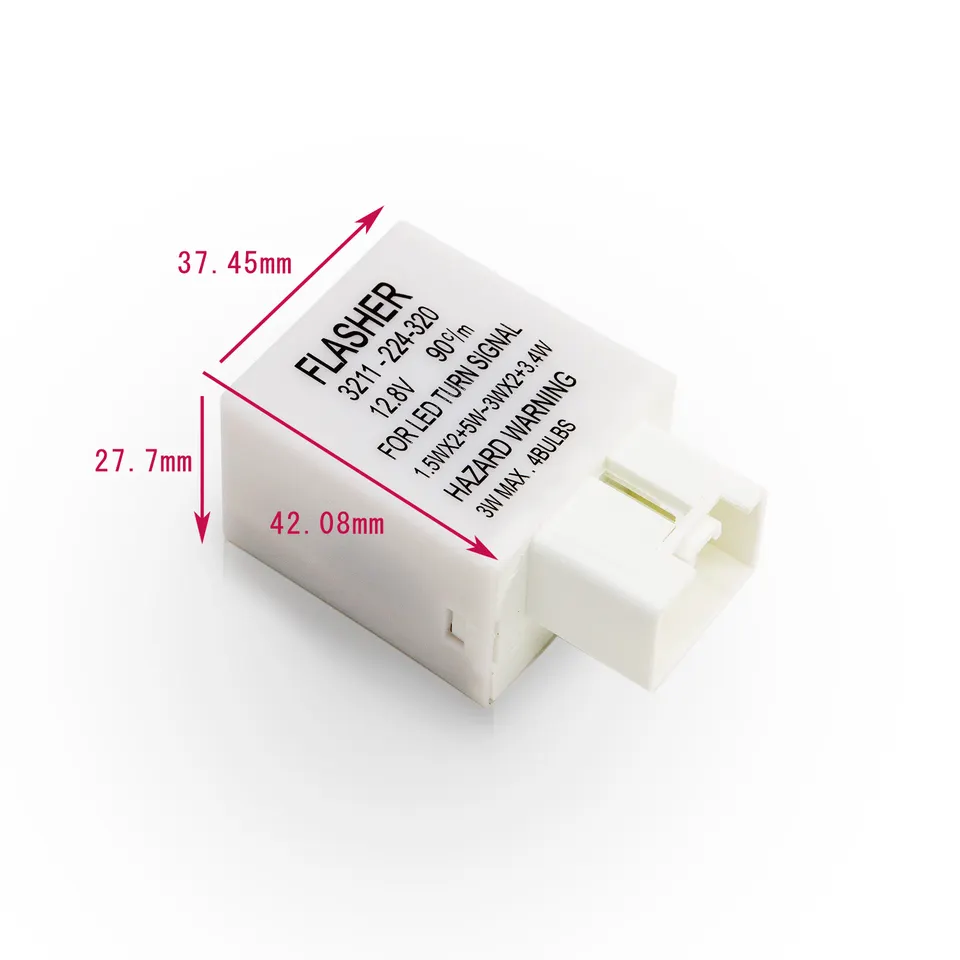7-Pin Automotive Electronic Flasher Relay 12V Fix for LED Turn Signal Hyper Flash PA - Image 4