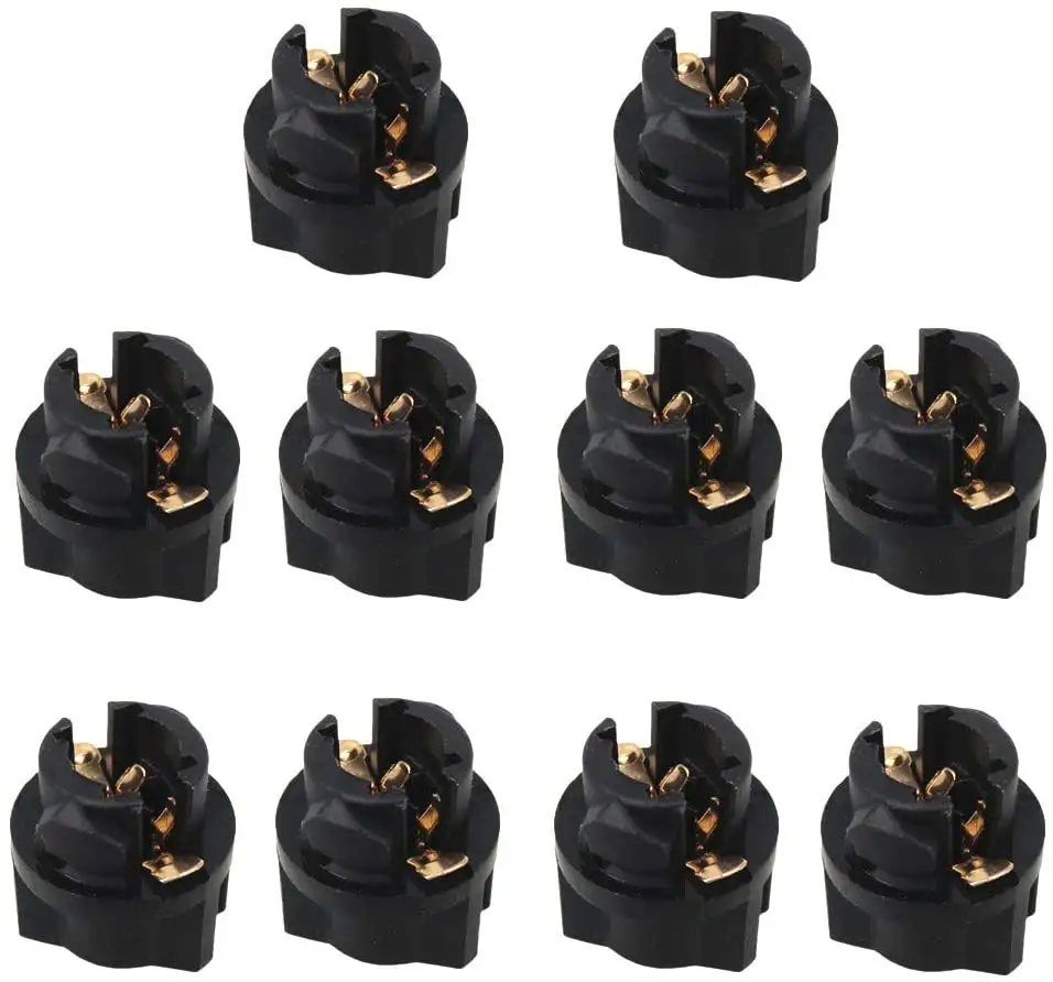 T5 #74 LED Bulb Socket Twist Lock Wedge 3/8" 9 mm Instrument Base for Dashboard / Pinball Game Machine LED PA - Image 4