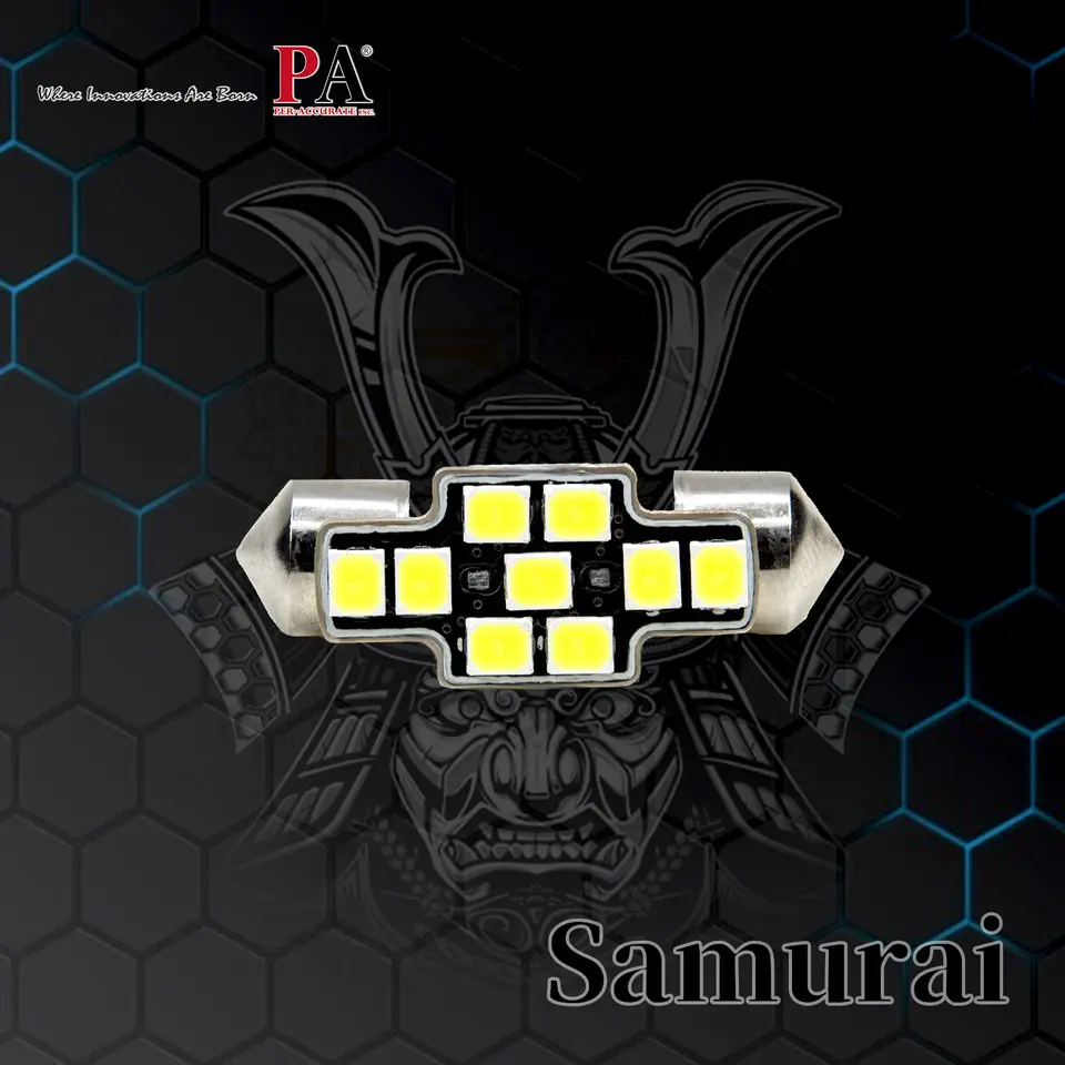 PA Auto CANBUS Interior Light 28mm 31mm Festoon 2835 9SMD LED 12-60V 365LM NO GHOST White for Car Dome License Plate Lamp