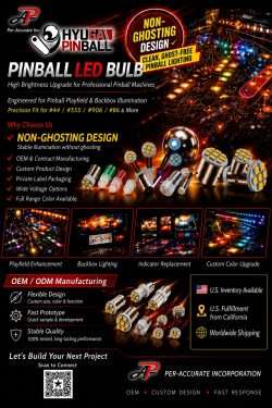 #44/#47 BA9S Pinball LED Bulbs – 6.3V AC/DC OEM | HYUGA